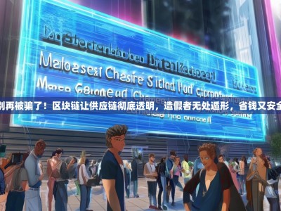 别再被骗了！区块链让供应链彻底透明，造假者无处遁形，省钱又安全