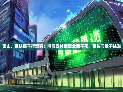 萧山，区块链干得漂亮！溯源支付档案全面开花，巨头们坐不住啦