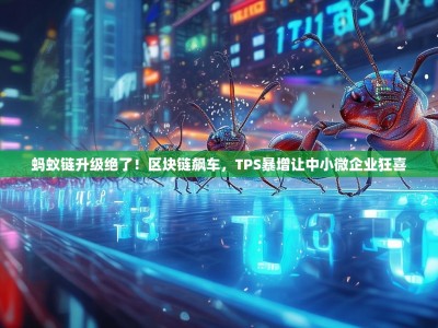 蚂蚁链升级绝了！区块链飙车，TPS暴增让中小微企业狂喜