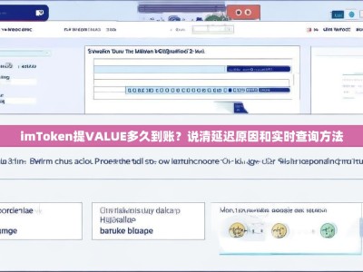 imToken提VALUE多久到账？说清延迟原因和实时查询方法