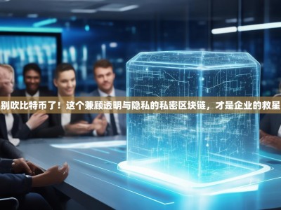 别吹比特币了！这个兼顾透明与隐私的私密区块链，才是企业的救星