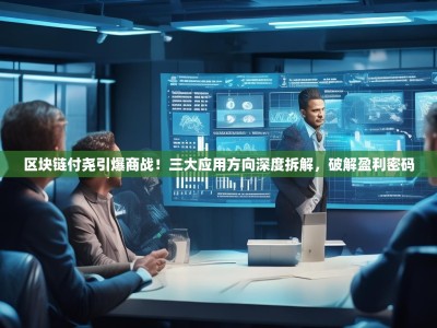 区块链付尧引爆商战！三大应用方向深度拆解，破解盈利密码