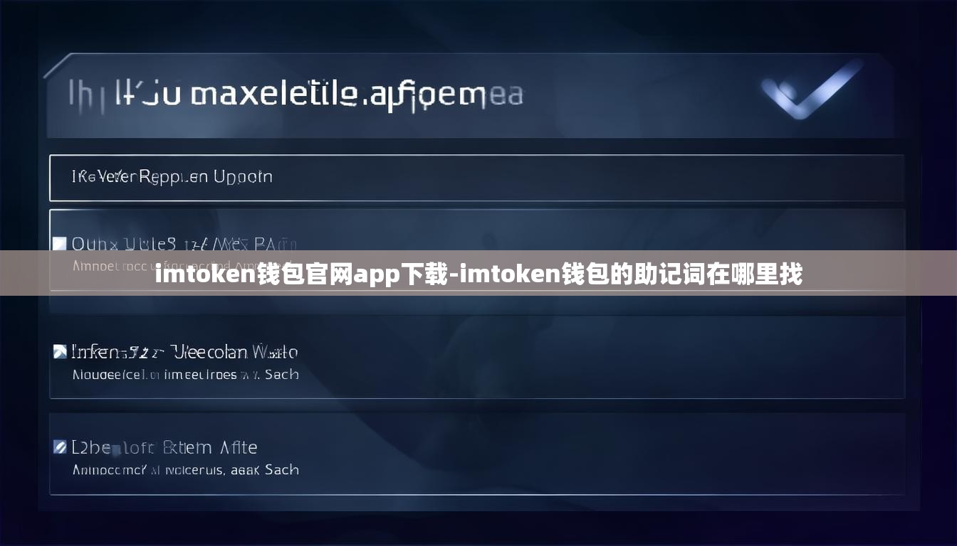 imtoken钱包官网app下载-imtoken钱包的助记词在哪里找