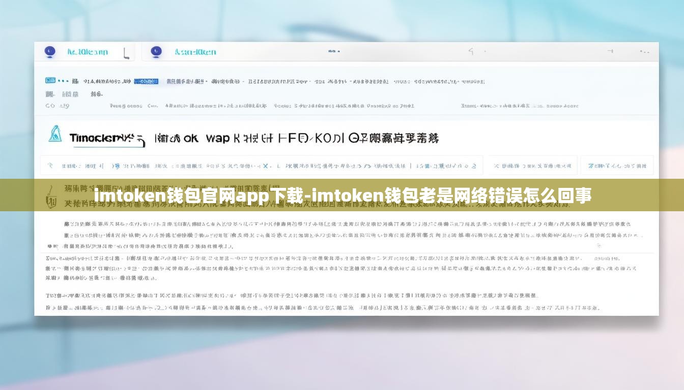 imtoken钱包官网app下载-imtoken钱包老是网络错误怎么回事