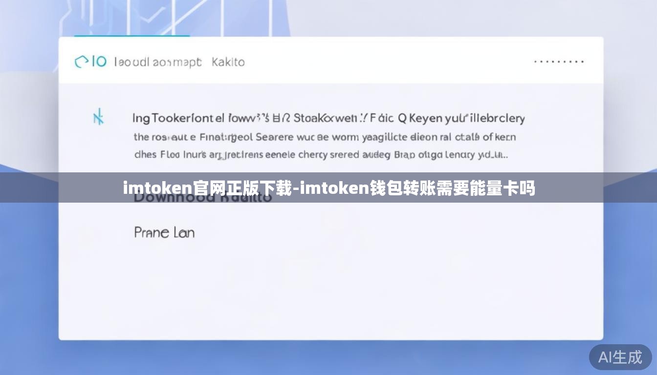 imtoken官网正版下载-imtoken钱包转账需要能量卡吗