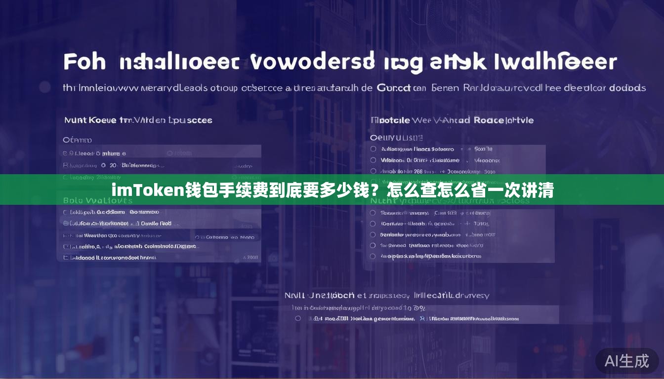 imToken钱包手续费到底要多少钱?怎么查怎么省一次讲清 imToken钱包手续费到底要多少钱?怎么查怎么省一次讲清