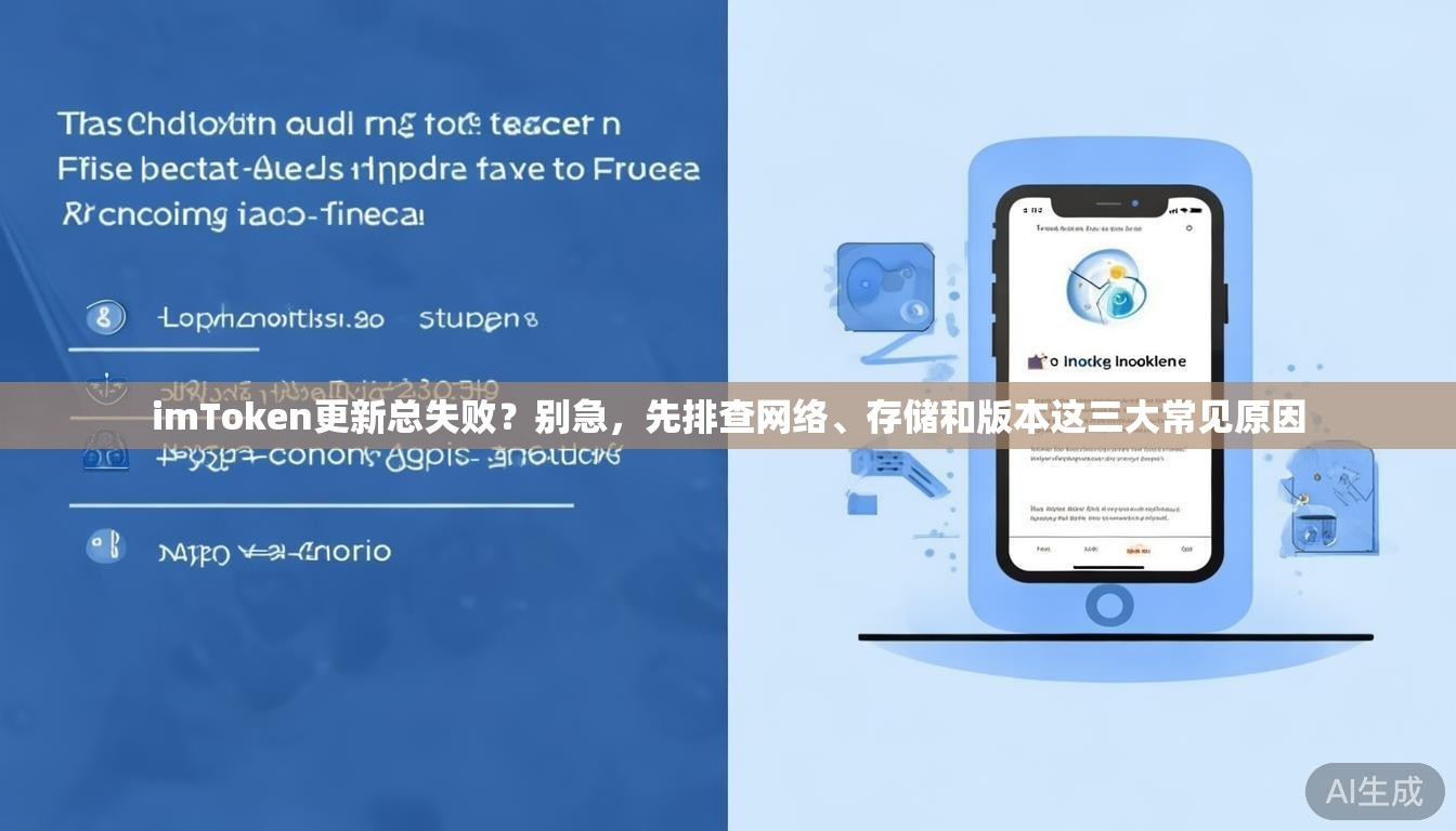 imToken更新总失败?别急,先排查网络、存储和版本这三大常见原因 imToken更新总失败?别急,先排查网络、存储和版本这三大常见原因