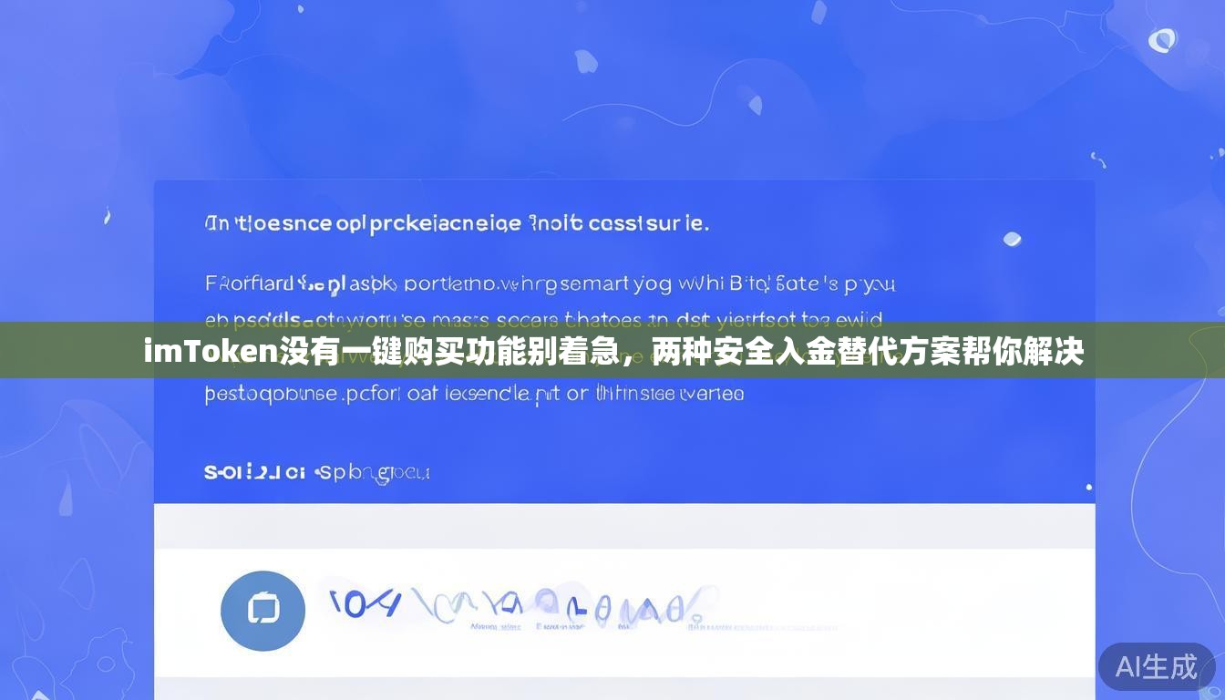 imToken没有一键购买功能别着急,两种安全入金替代方案帮你解决 imToken没有一键购买功能别着急,两种安全入金替代方案帮你解决