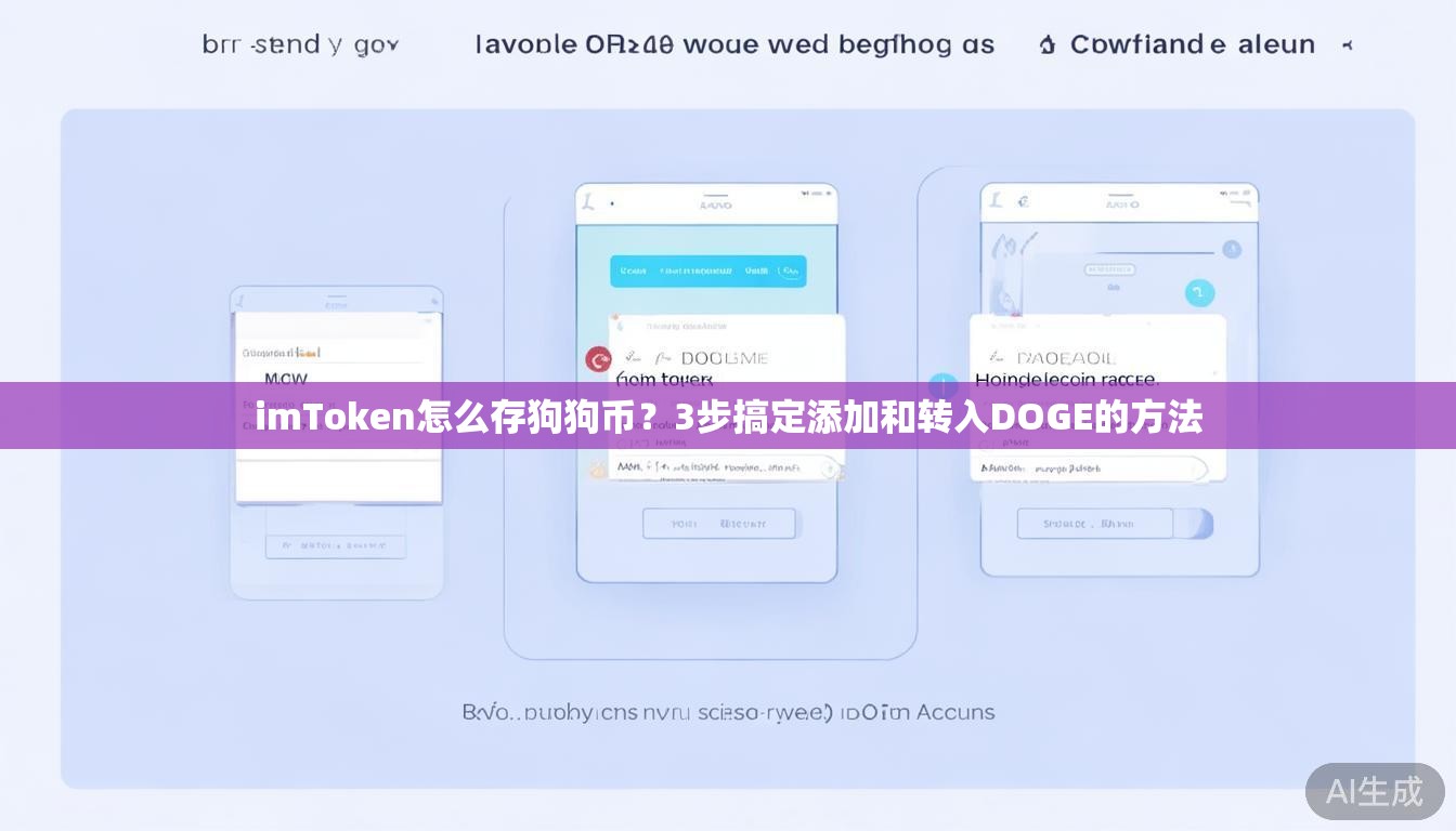 imToken怎么存狗狗币?3步搞定添加和转入DOGE的方法 imToken怎么存狗狗币?3步搞定添加和转入DOGE的方法