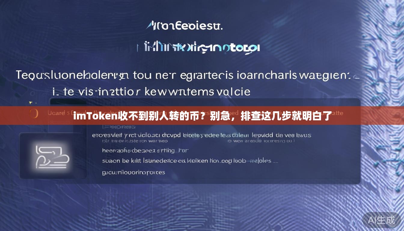imToken收不到别人转的币?别急,排查这几步就明白了 imToken收不到别人转的币?别急,排查这几步就明白了