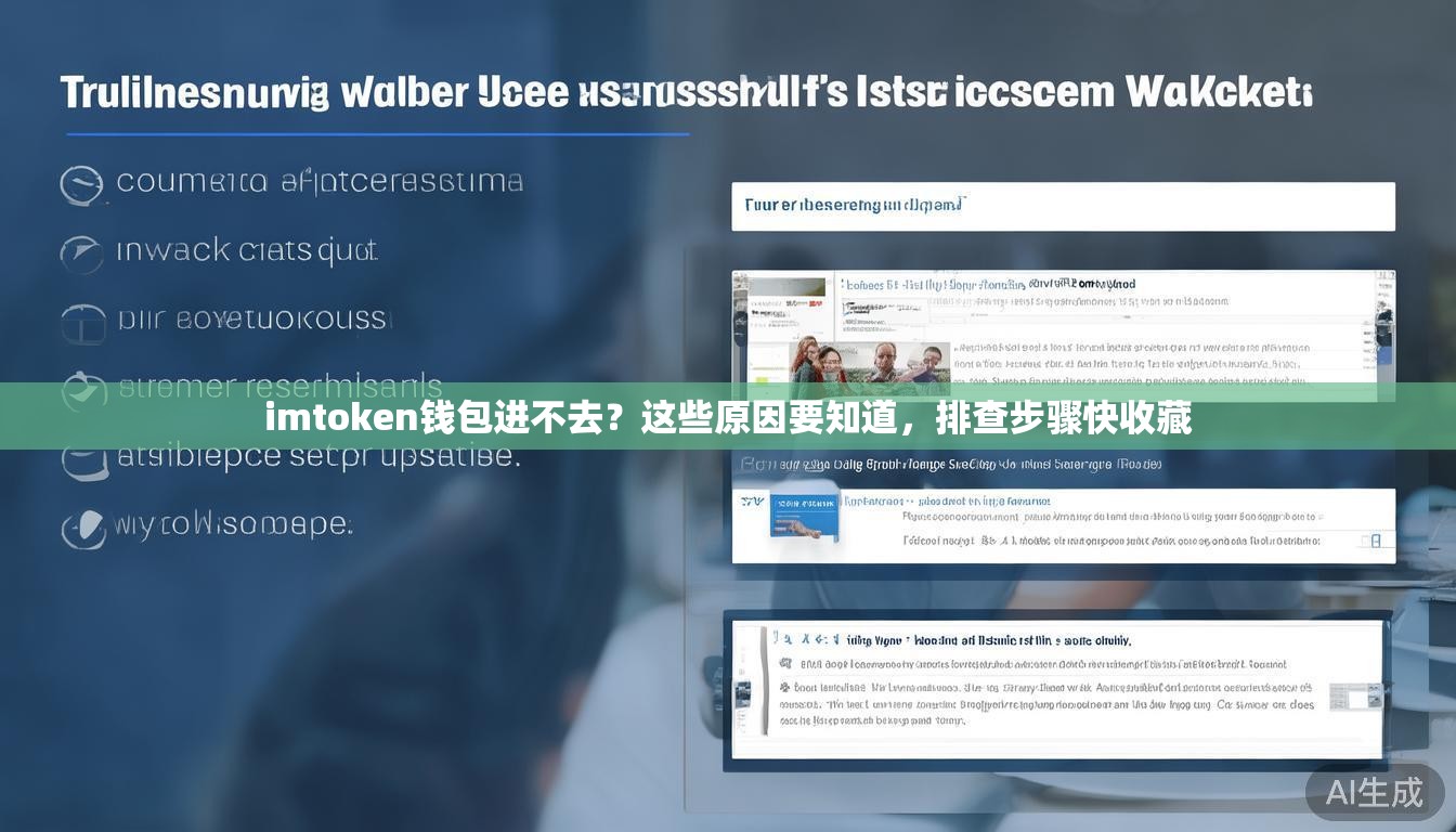 imtoken钱包进不去?这些原因要知道,排查步骤快收藏 imtoken钱包进不去?这些原因要知道,排查步骤快收藏