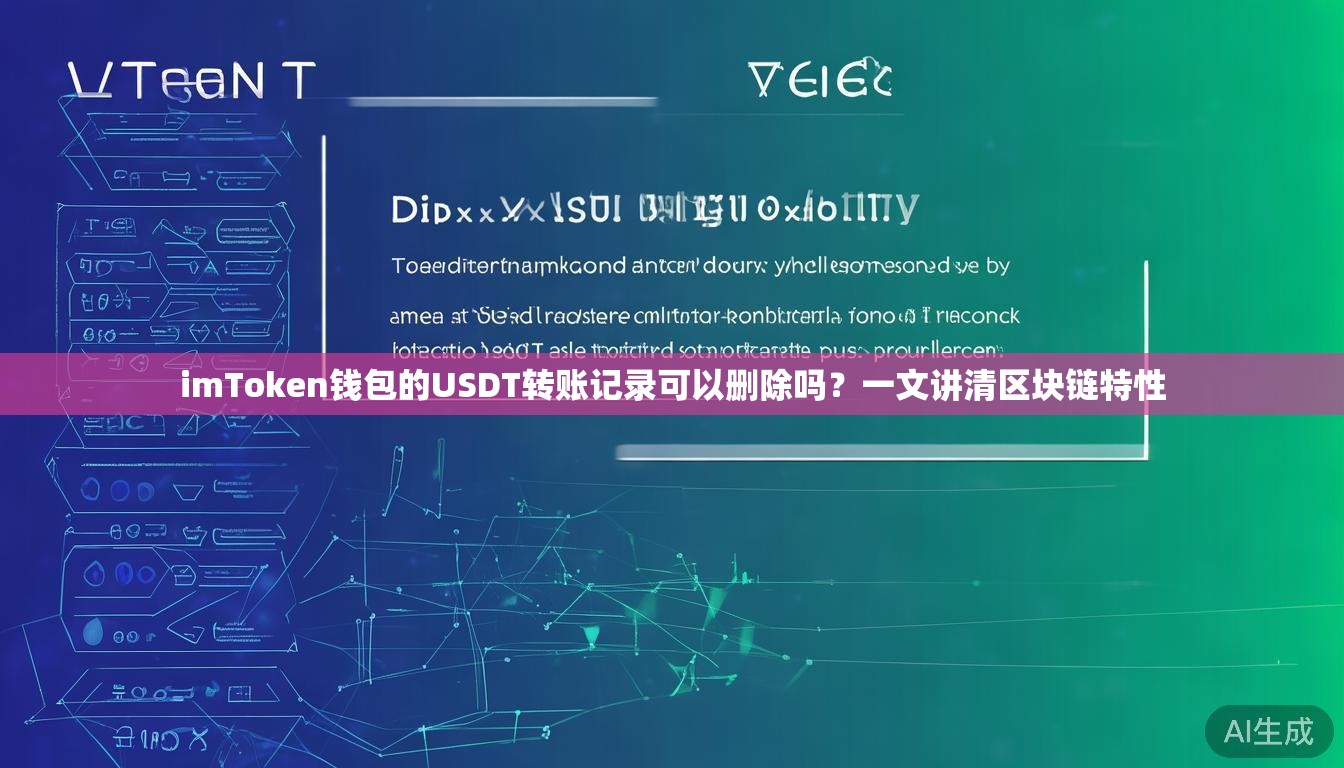 imToken钱包的USDT转账记录可以删除吗？一文讲清区块链特性
