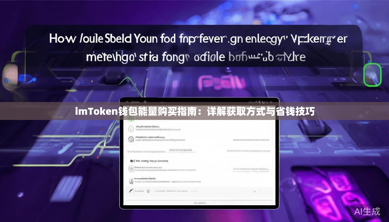 imToken钱包能量购买指南:详解获取方式与省钱技巧 imToken钱包能量购买指南:详解获取方式与省钱技巧