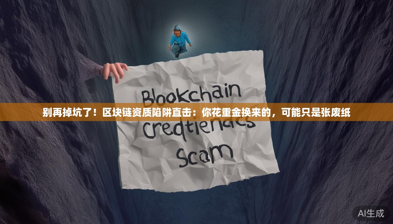别再掉坑了!区块链资质陷阱直击:你花重金换来的,可能只是张废纸 别再掉坑了!区块链资质陷阱直击:你花重金换来的,可能只是张废纸