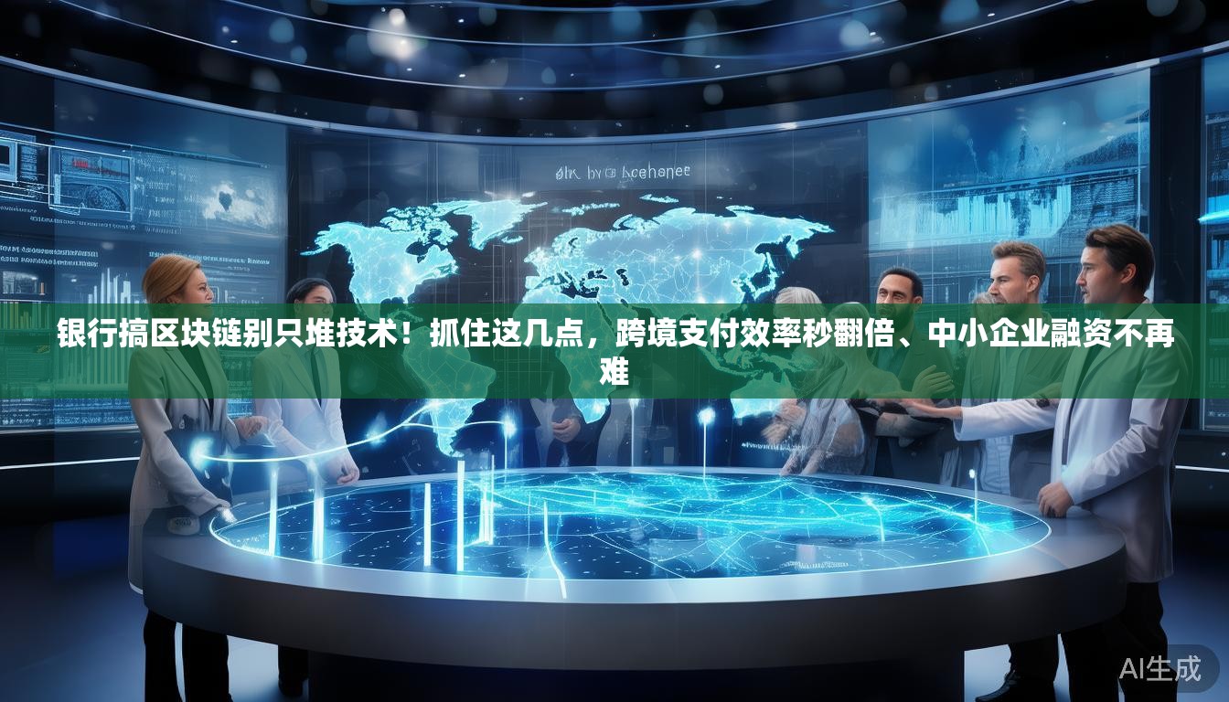 银行搞区块链别只堆技术！抓住这几点，跨境支付效率秒翻倍、中小企业融资不再难