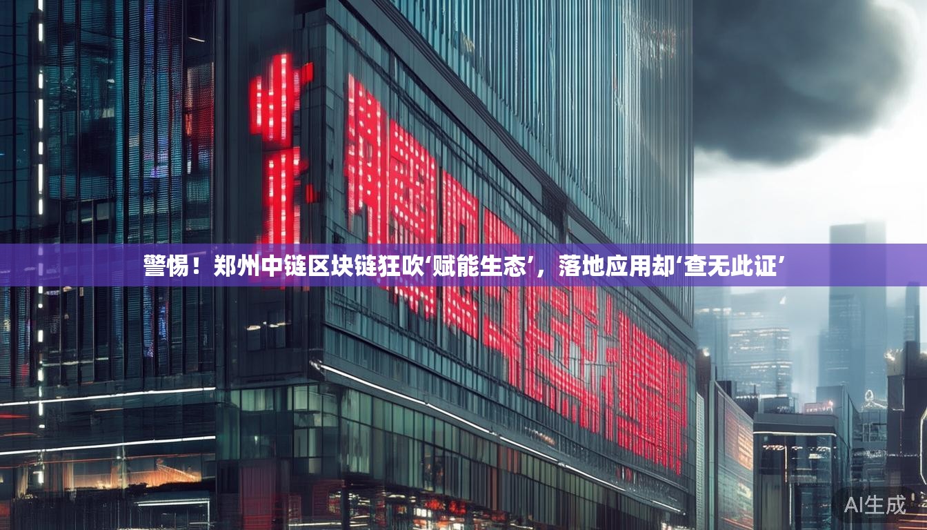 警惕！郑州中链区块链狂吹‘赋能生态’，落地应用却‘查无此证’