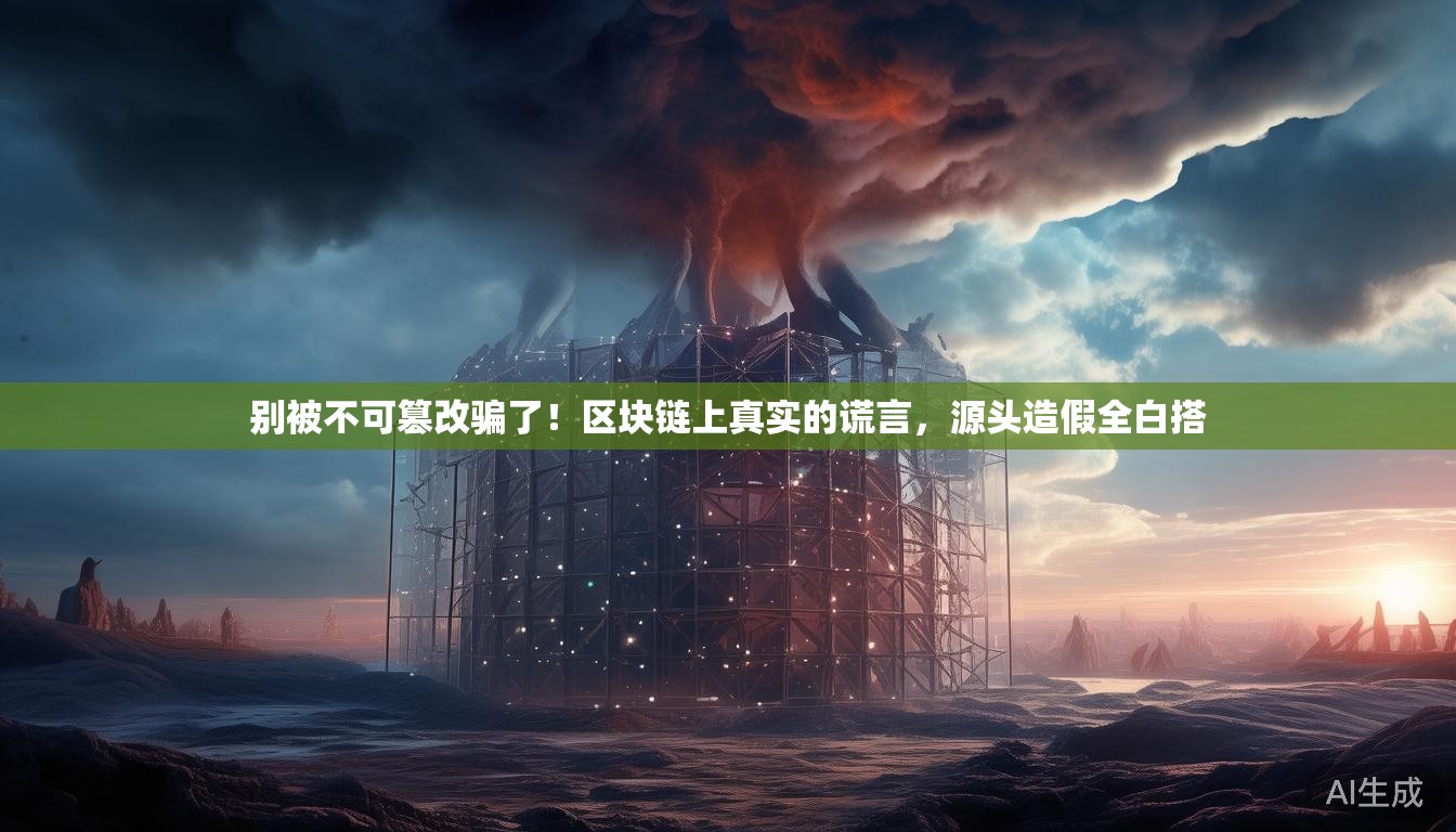 别被不可篡改骗了!区块链上真实的谎言,源头造假全白搭 别被不可篡改骗了!区块链上真实的谎言,源头造假全白搭