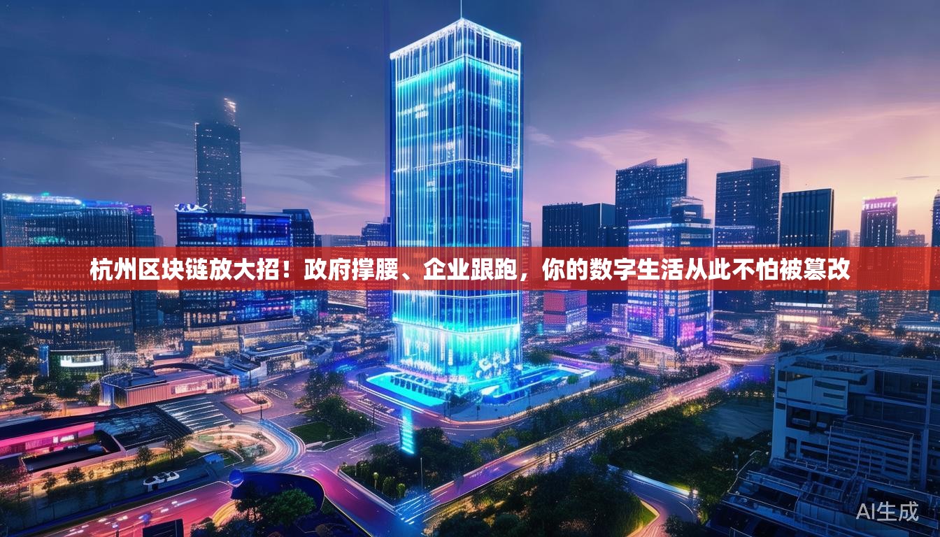 杭州区块链放大招！政府撑腰、企业跟跑，你的数字生活从此不怕被篡改