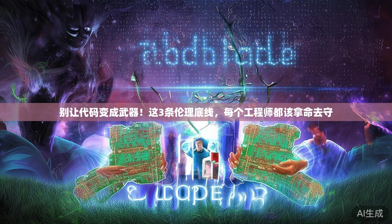 别让代码变成武器!这3条伦理底线,每个工程师都该拿命去守 别让代码变成武器!这3条伦理底线,每个工程师都该拿命去守