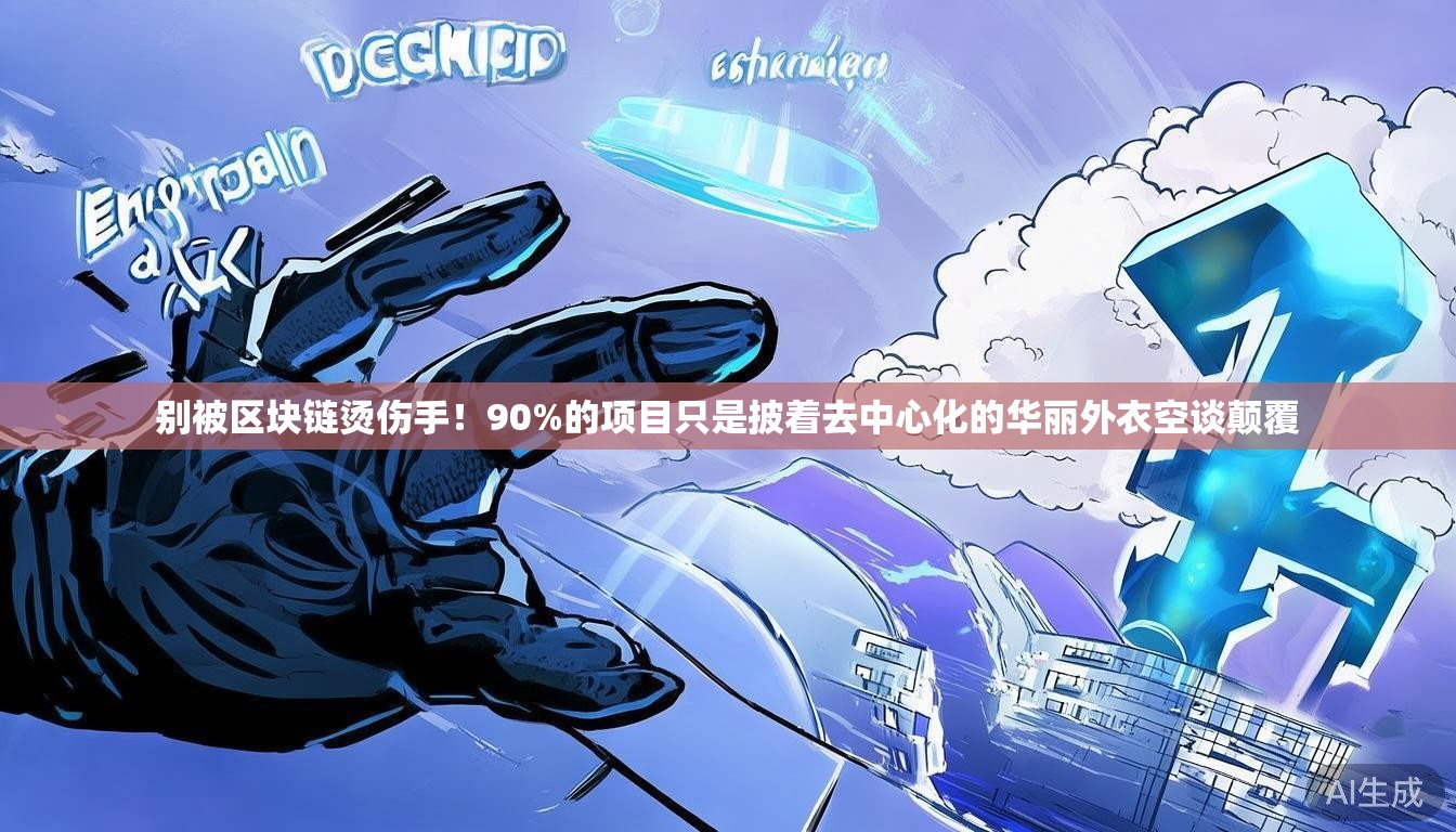 别被区块链烫伤手！90%的项目只是披着去中心化的华丽外衣空谈颠覆