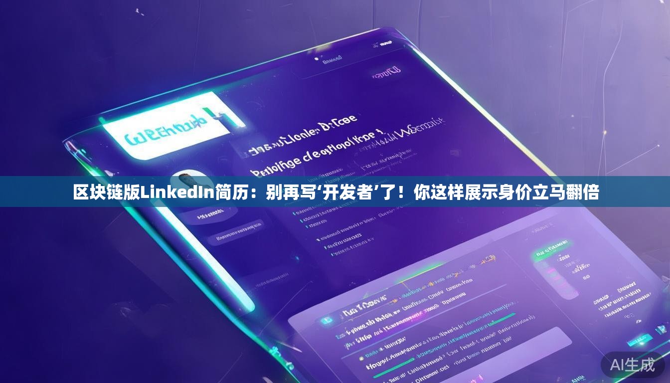 区块链版LinkedIn简历:别再写‘开发者’了!你这样展示身价立马翻倍 区块链版LinkedIn简历:别再写‘开发者’了!你这样展示身价立马翻倍