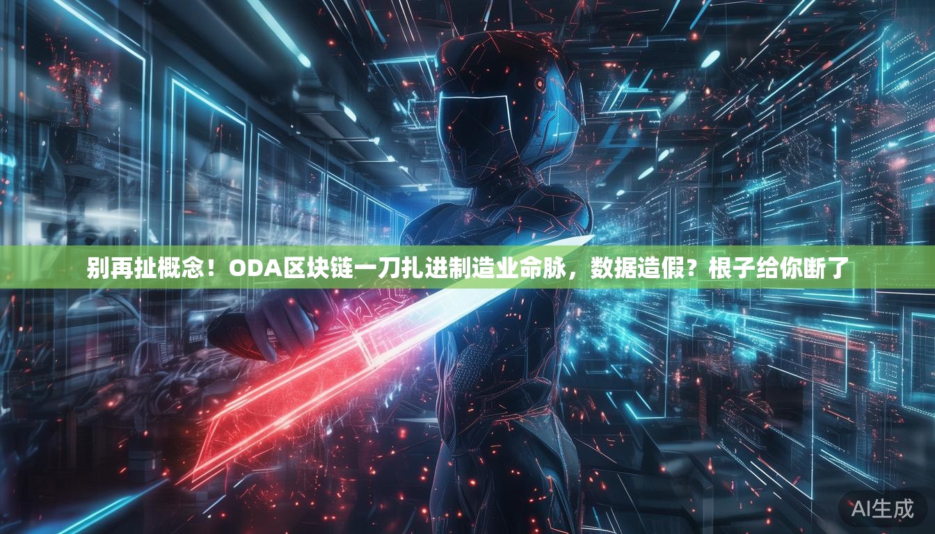 别再扯概念！ODA区块链一刀扎进制造业命脉，数据造假？根子给你断了
