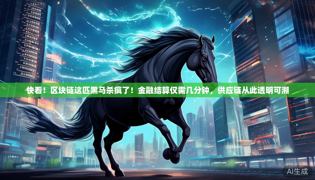 快看!区块链这匹黑马杀疯了!金融结算仅需几分钟,供应链从此透明可溯 快看!区块链这匹黑马杀疯了!金融结算仅需几分钟,供应链从此透明可溯