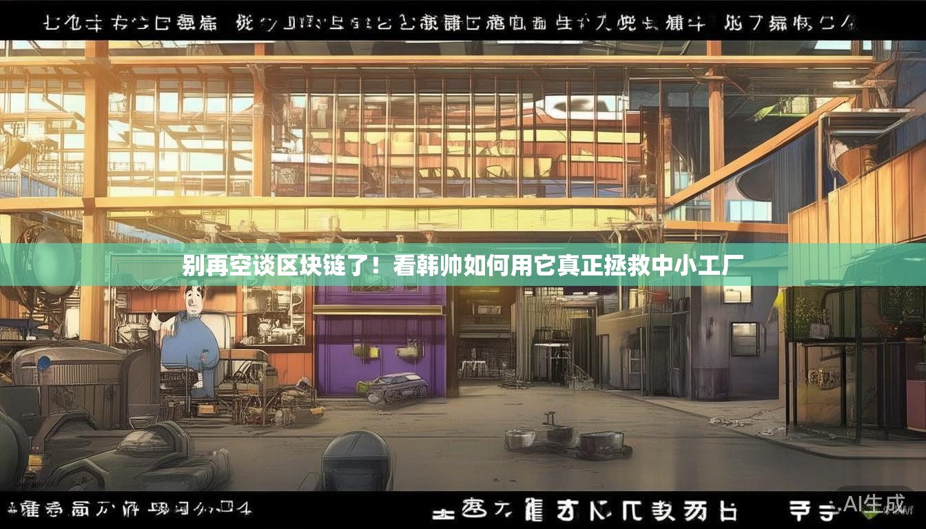 别再空谈区块链了！看韩帅如何用它真正拯救中小工厂