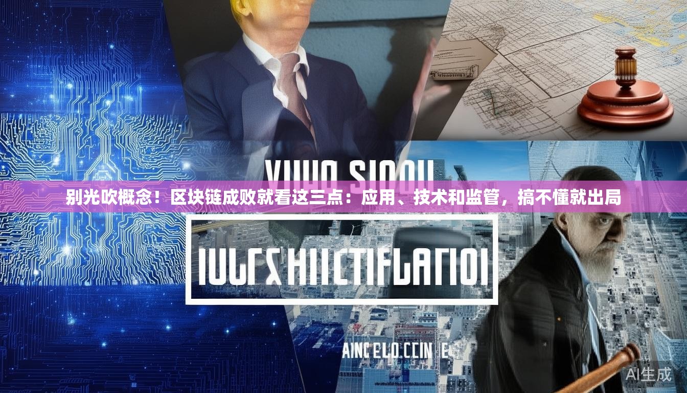 别光吹概念！区块链成败就看这三点：应用、技术和监管，搞不懂就出局