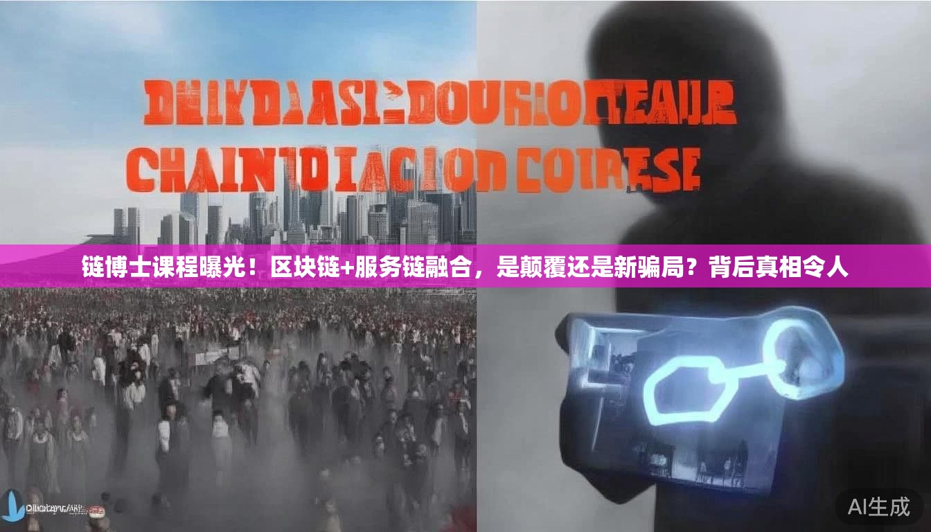 链博士课程曝光！区块链+服务链融合，是颠覆还是新骗局？背后真相令人