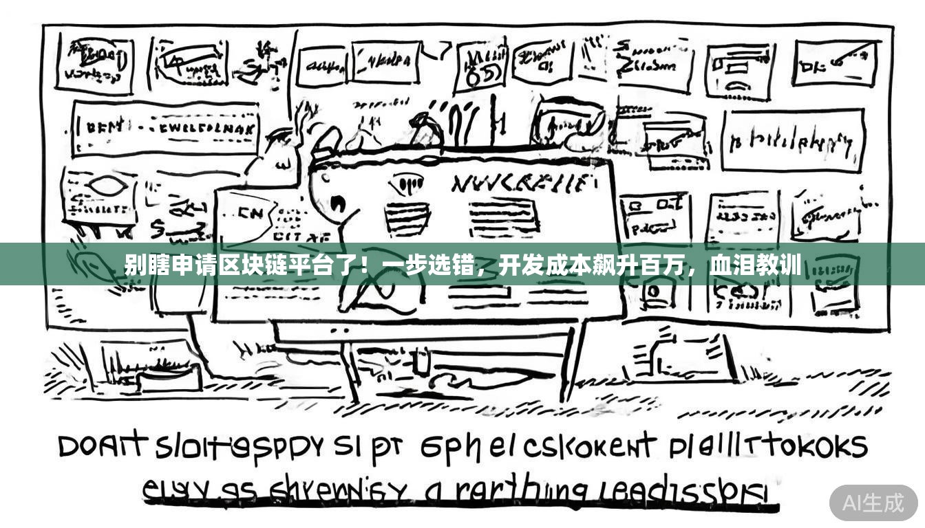 别瞎申请区块链平台了！一步选错，开发成本飙升百万，血泪教训