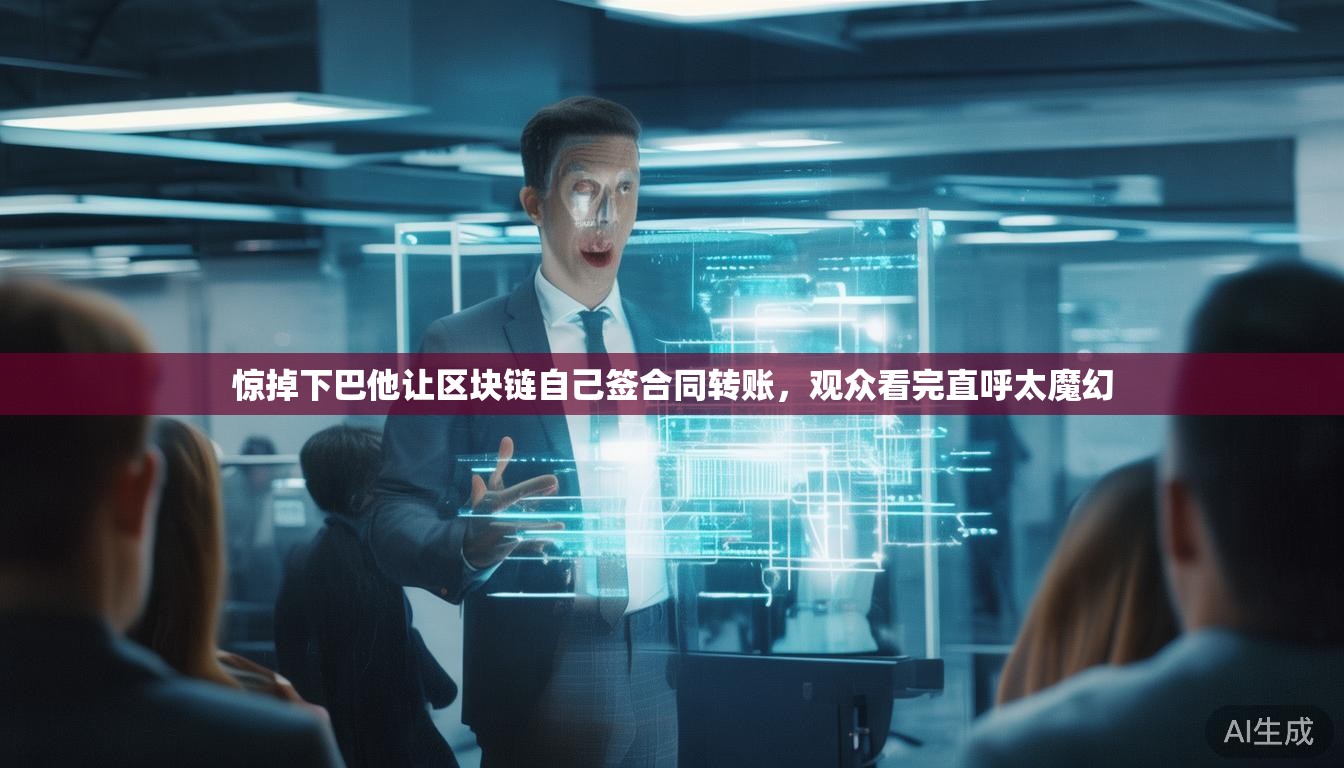 惊掉下巴他让区块链自己签合同转账，观众看完直呼太魔幻