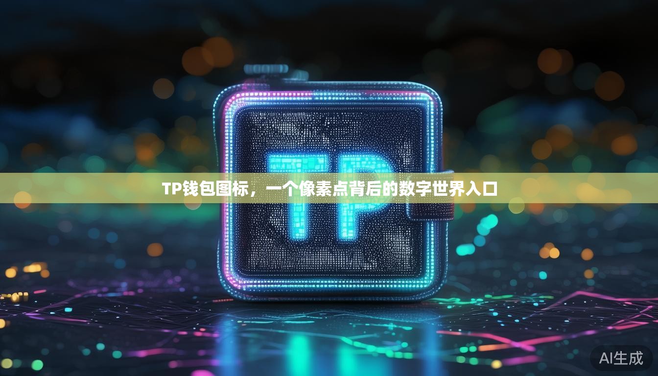 TP钱包图标，一个像素点背后的数字世界入口