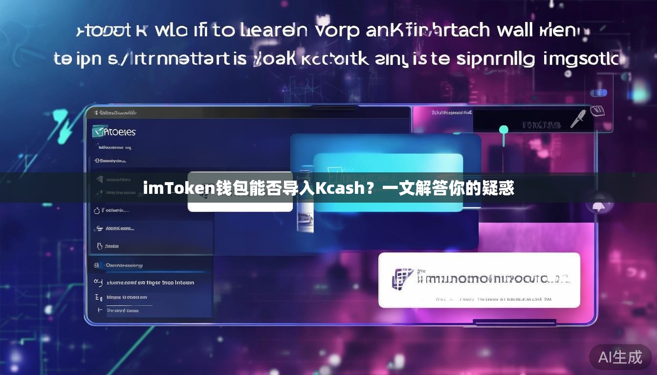 imToken钱包能否导入Kcash？一文解答你的疑惑