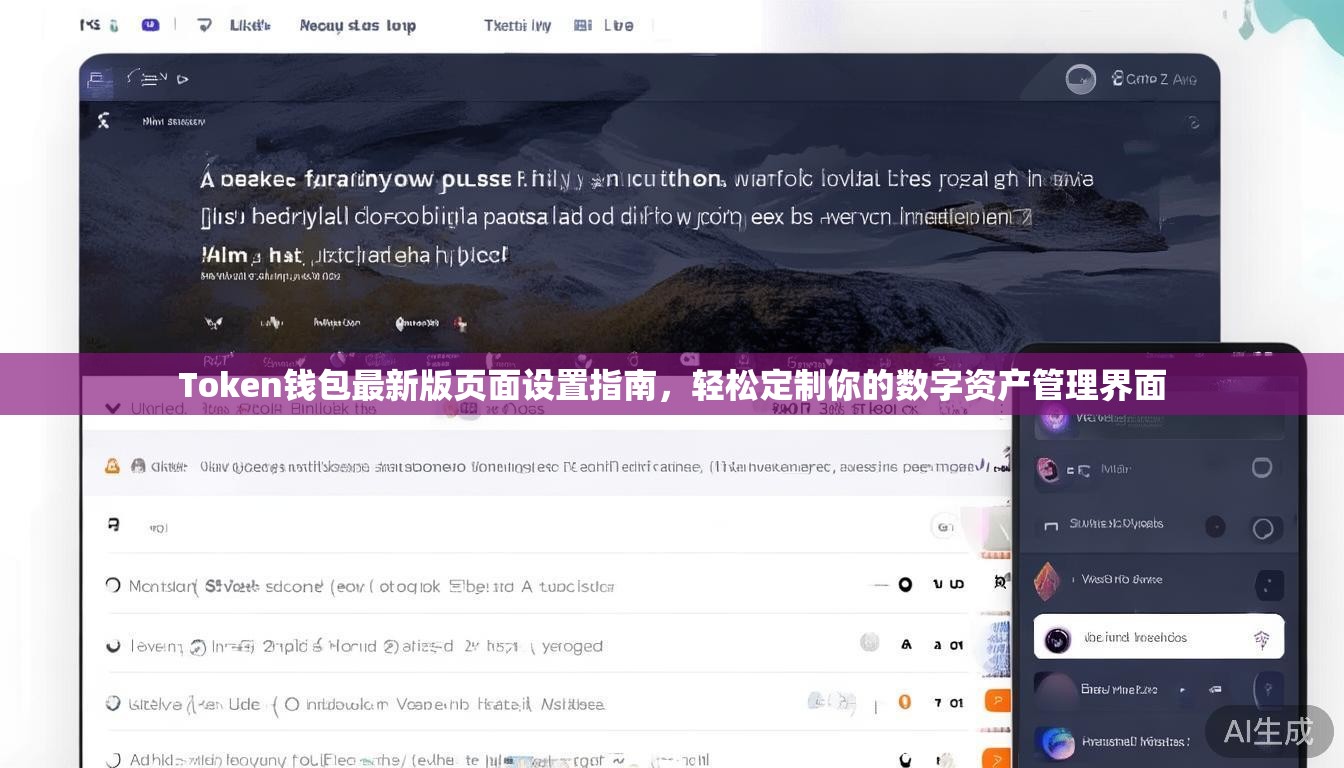 Token钱包最新版页面设置指南，轻松定制你的数字资产管理界面