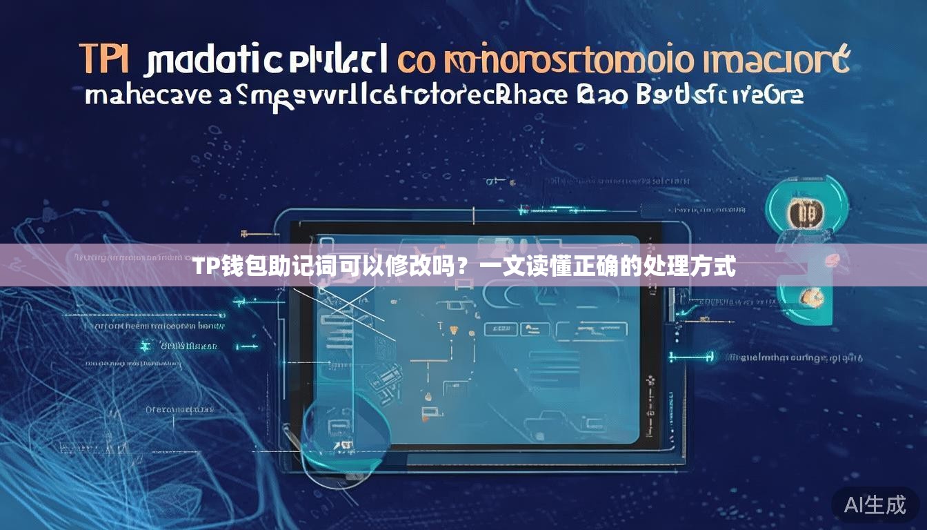 TP钱包助记词可以修改吗？一文读懂正确的处理方式