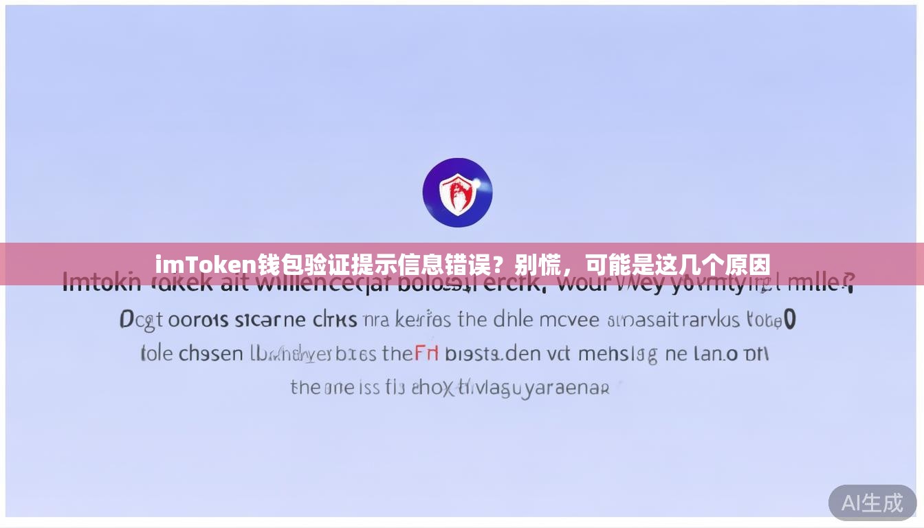 imToken钱包验证提示信息错误？别慌，可能是这几个原因