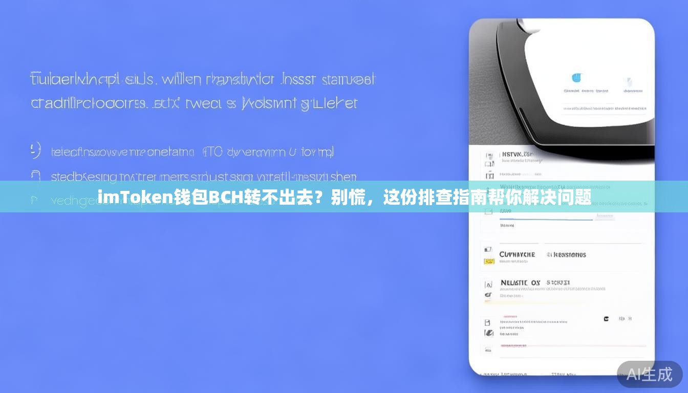 imToken钱包BCH转不出去？别慌，这份排查指南帮你解决问题