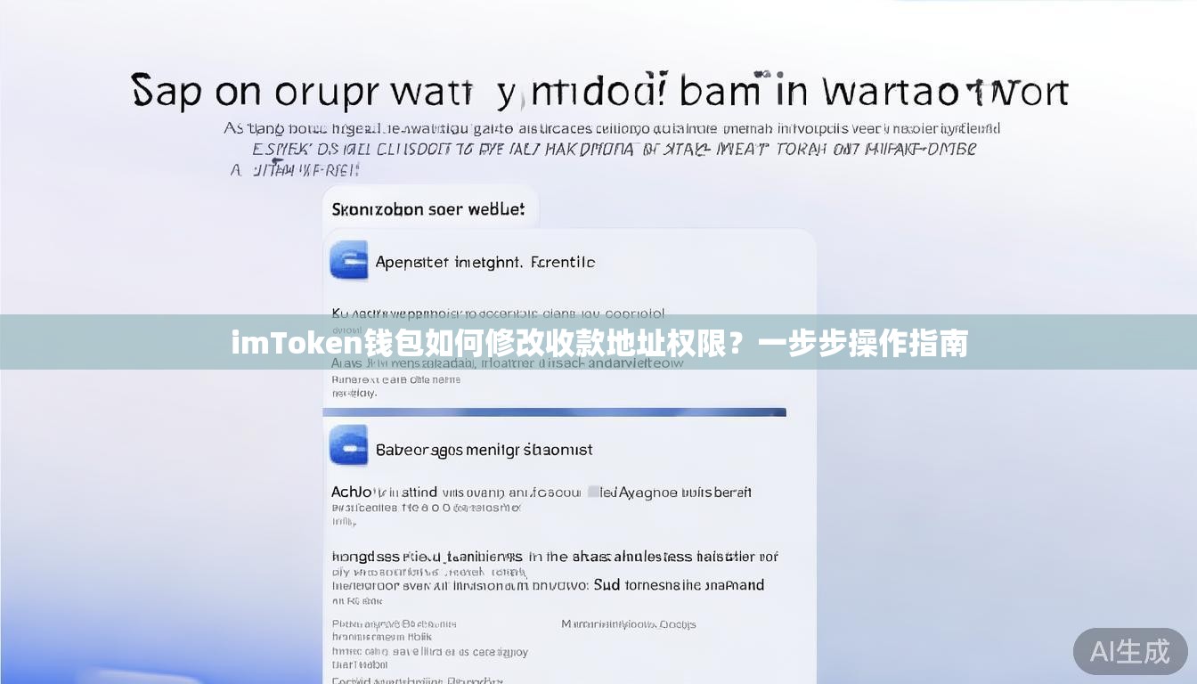 imToken钱包如何修改收款地址权限?一步步操作指南 imToken钱包如何修改收款地址权限?一步步操作指南