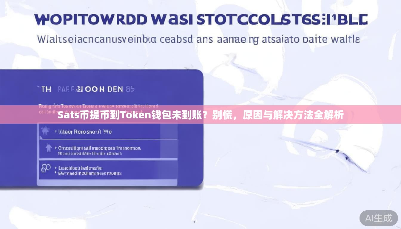 Sats币提币到Token钱包未到账？别慌，原因与解决方法全解析