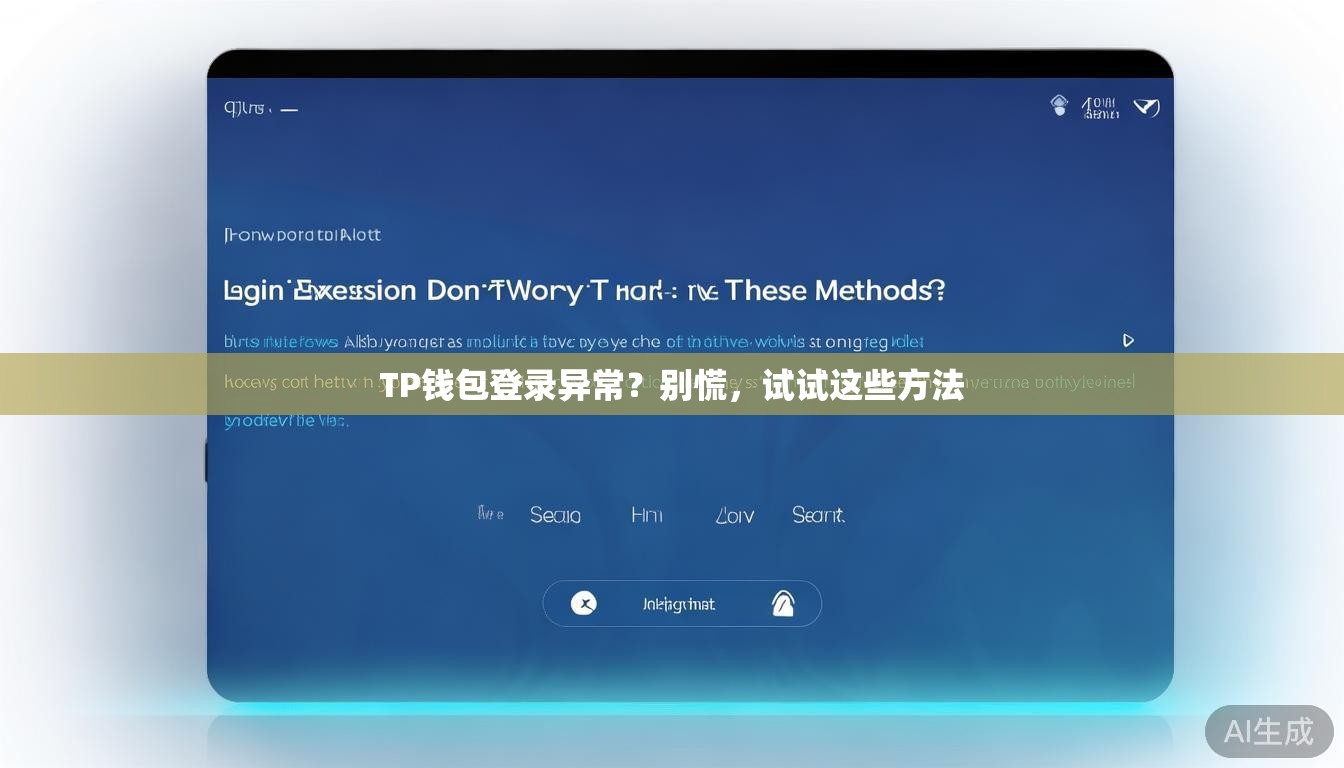 TP钱包登录异常?别慌,试试这些方法 TP钱包登录异常?别慌,试试这些方法