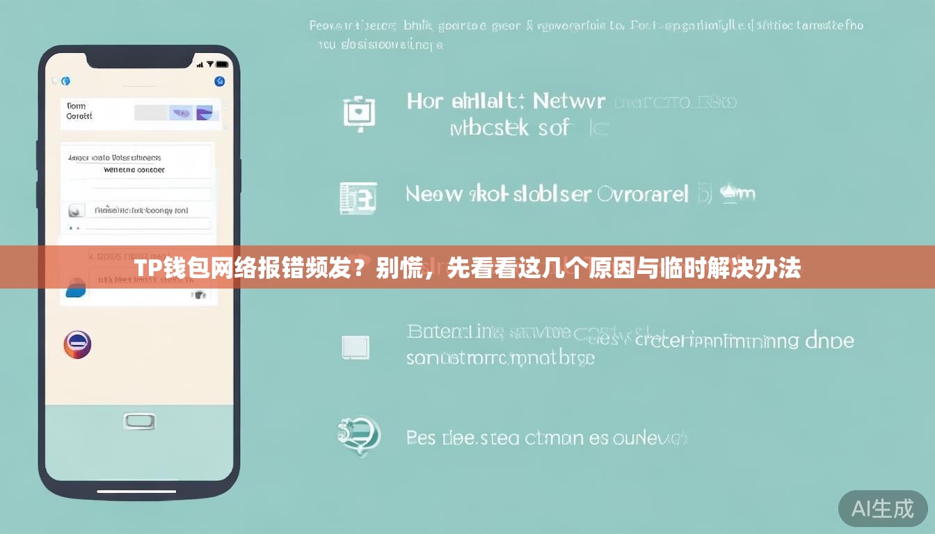 TP钱包网络报错频发?别慌,先看看这几个原因与临时解决办法 TP钱包网络报错频发?别慌,先看看这几个原因与临时解决办法