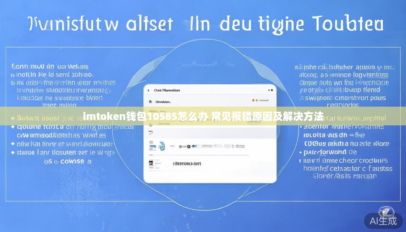 imtoken钱包10585怎么办 常见报错原因及解决方法